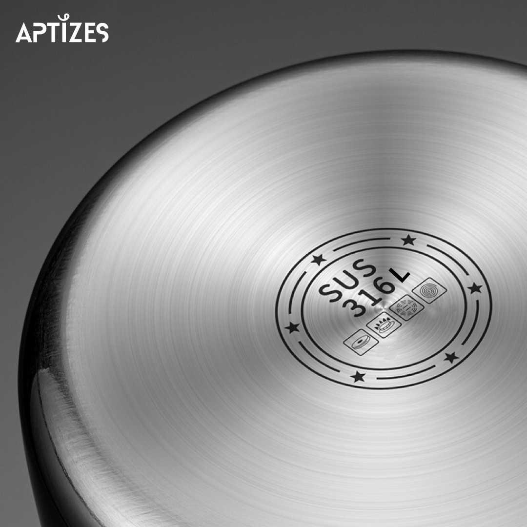 APTIZES Mini Pot 350ml 316L (18/10) Stainless Steel Sauce Pan