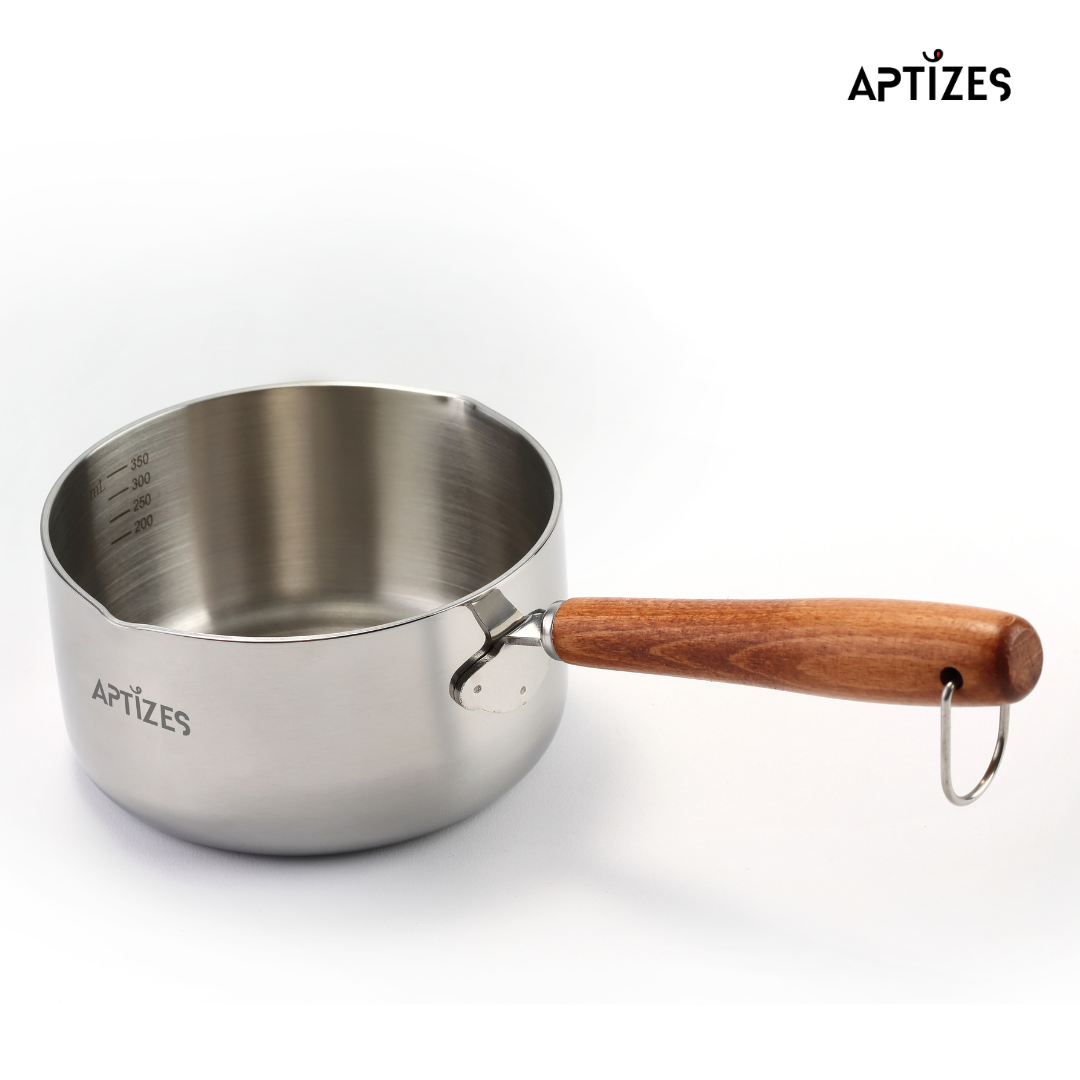 APTIZES Mini Pot 350ml 316L (18/10) Stainless Steel Sauce Pan