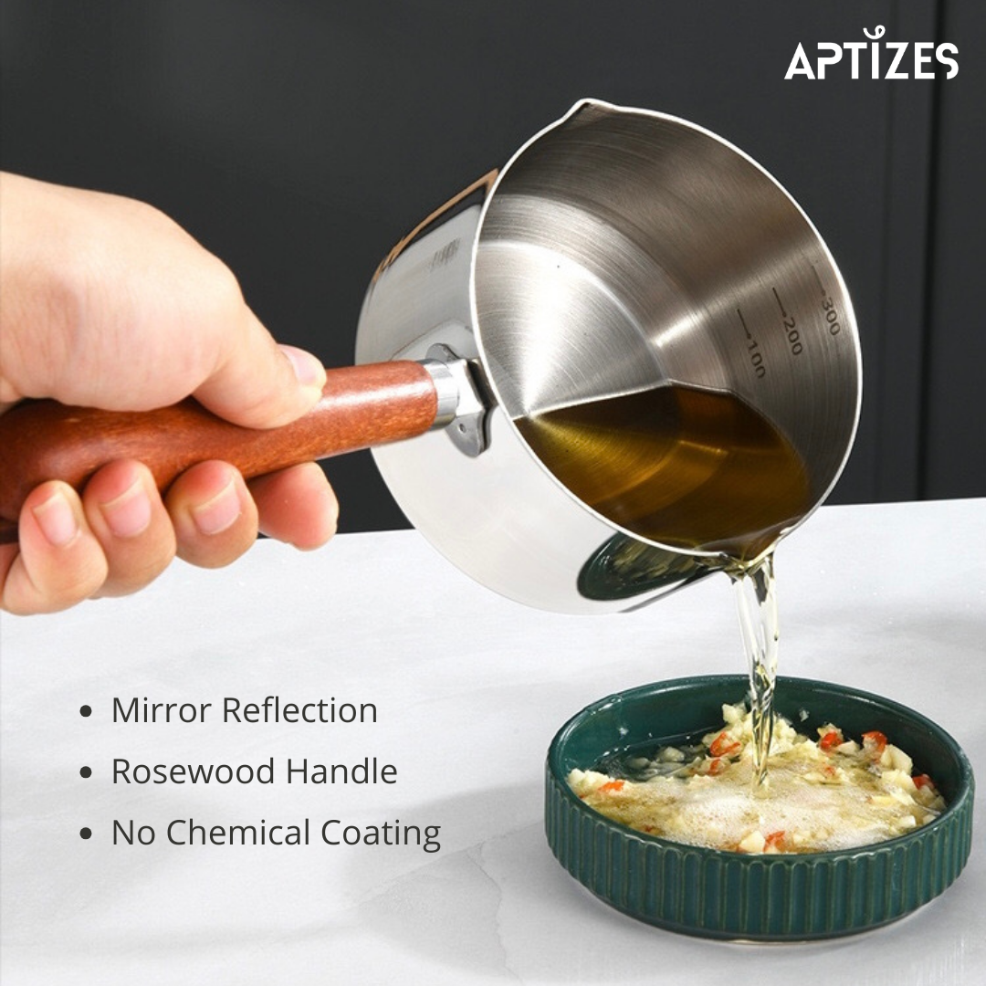 APTIZES Mini Pot 350ml 316L (18/10) Stainless Steel Sauce Pan