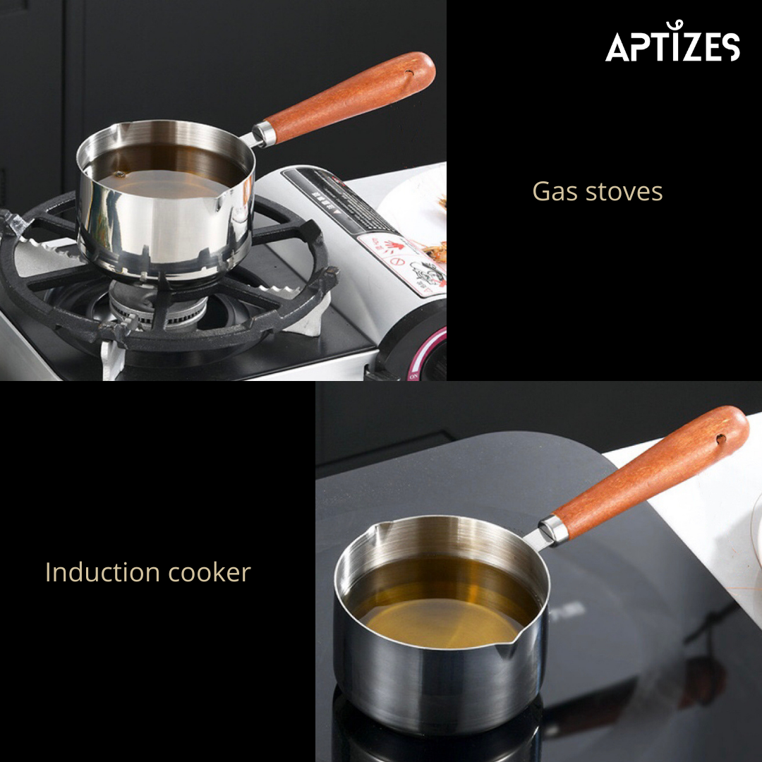 APTIZES Mini Pot 350ml 316L (18/10) Stainless Steel Sauce Pan