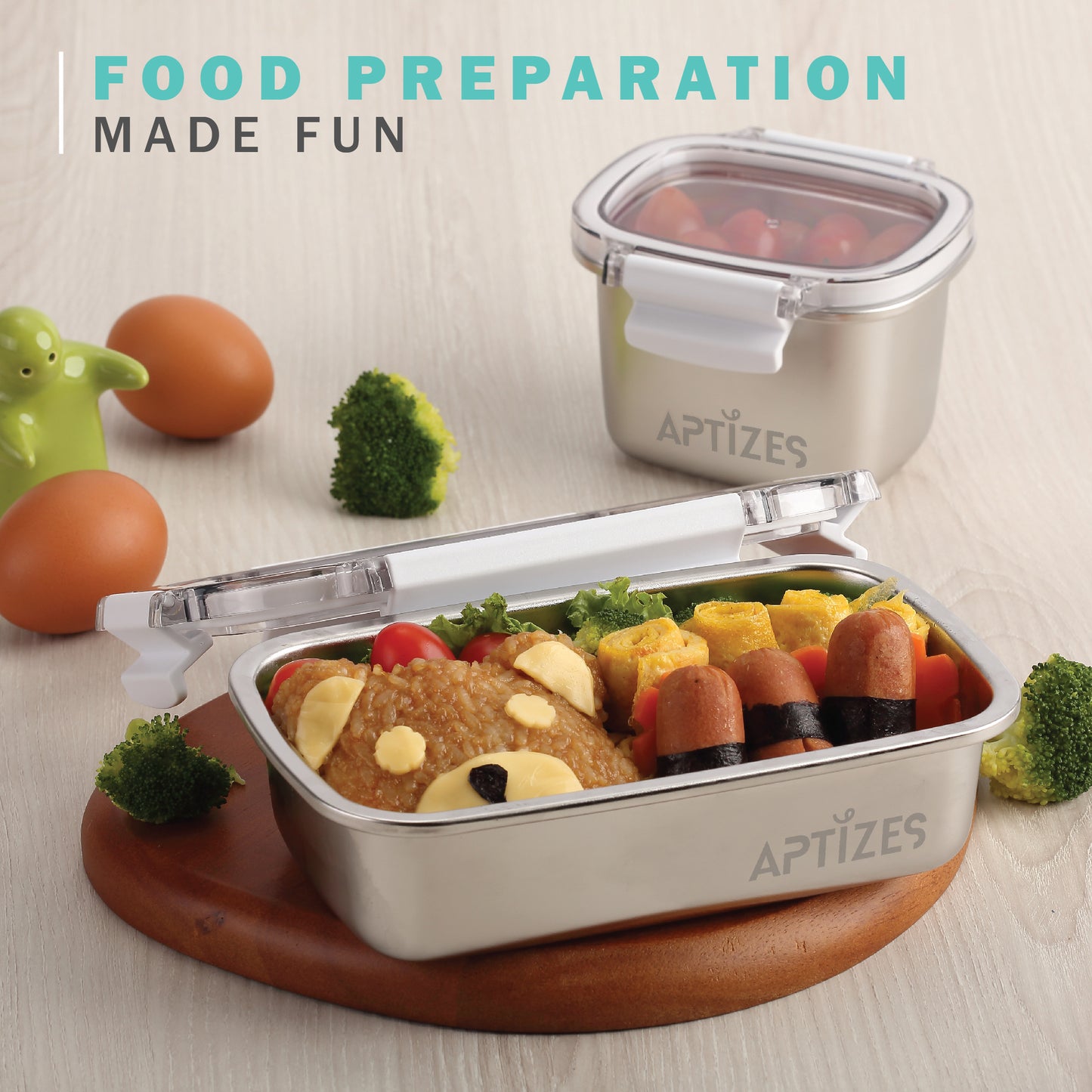 APTIZES 5X Corrosion Resistant Anti-Rust 316L (18/10) Stainless Steel Airtight Food Container