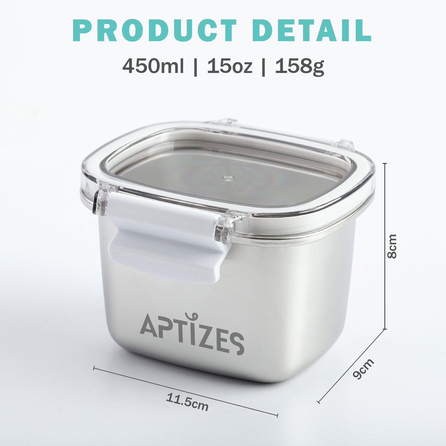 APTIZES 5X Corrosion Resistant Anti-Rust 316L (18/10) Stainless Steel Airtight Food Container